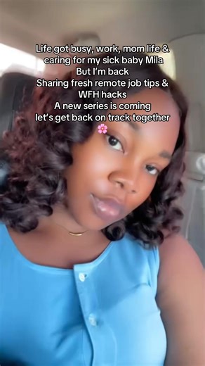 Work, mom life & a little pause, but am back now, Ready to share fresh remote job tips & WFH hacks And yes- catching up on all your DMs & comments 💬 Thank you for the love & patience, fam 💕 If you’re ready to land your first remote job, stay tuned 💻✨ 👩🏽‍💻 #momsoftiktok #wfhmom #remoteworker #breakoff #welcomeback