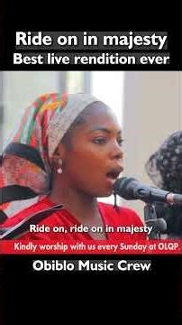 Ride on in majesty -Most sung song on Palm Sunday |Best rendition in church with a female conductor🔥