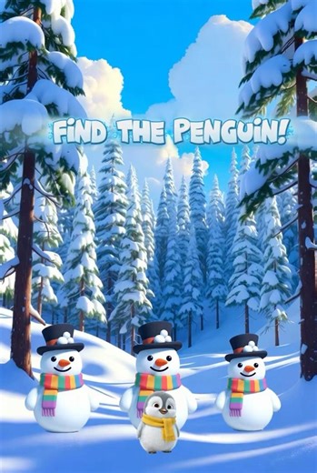 Can You Find the Hidden Penguin? 🐧❄️ (98% Fail) Brain Teaser #shorts