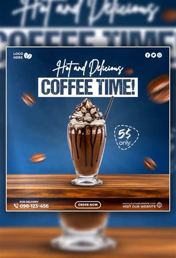 Creative Coffee Post Design Ideas for Social Media