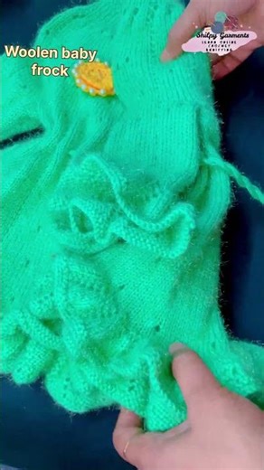 handmade woolen baby sweaters design / knitting frock design for baby girl #shorts