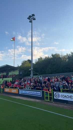 A packed out #STFC away end ❤️ Thank you for your exceptional support this evening, LET’S DO THIS 💪 | Swindon Town Football Club