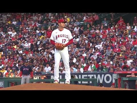 Shohei Ohtani Slow Motion Pitching Mechanics (3rd Base Side View)
