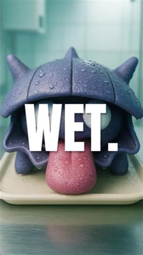 Shell fracture sealed — vital signs stabilized 🩵 #Pokémon #pokemon #wet