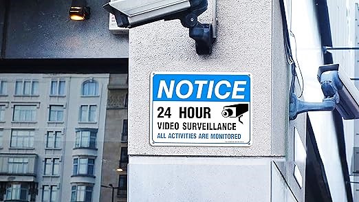 Video Surveillance Sign, All Activities Are Monitored