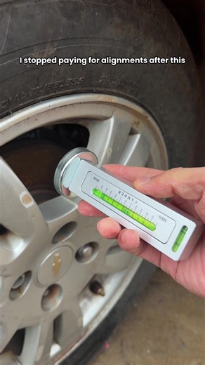 Wheel alignment without a shop visit #CarTools #GarageLife #DIYAuto #CarMaintenance #ToolFinds