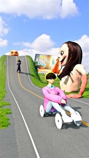 The Terrifying Evil MOMO tries to CRUSH Kpop Demon Hunters with Strong Slaps in BeamNG.Drive