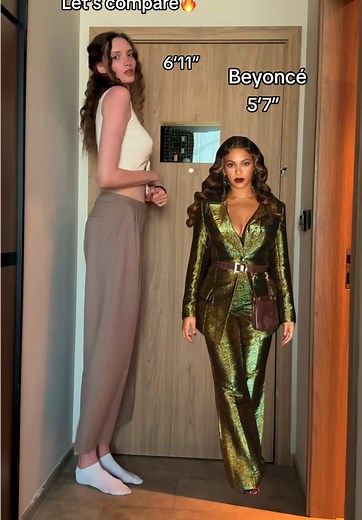 Height Comparison Featuring Beyoncé and Tall Models