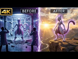 Mewtwo: The Man-Made God – Real Life Pokémon (4K CGI Cinematic)