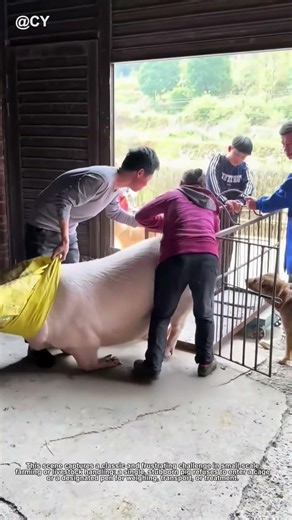 How to Move a Stubborn Pig? The Bag Trick That Works! 🌾🦀