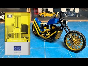 Fully 3D Printing and Building a Custom Chopper/Motorcycle Model Kit