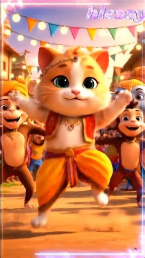 High Energy Jump Cat ⚡🐱 | Jump Jump Tap Tap | Inspired by Naatu Naatu | Kids Dance Animation