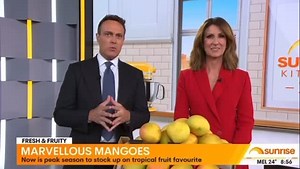 31 reactions | A little mango magic on Sunrise this morning 省✨ Matt’s back with mango hacks you’ll actually want to try mango fruit roll-ups + iced mango matcha = summer in a glass  | Red Rich Fruits | Facebook