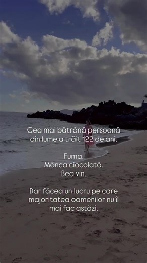 Conform regulilor de sănătate de astăzi, ea a făcut „totul greșit”. Dar a făcut un lucru diferit față de majoritatea oamenilor. Nu a trăit în stres cronic. A rămas activă. A râs. S-a mișcat. A avut o rutină. Nu a trăit în modul 24/7 pe fugă. Și exact aici apare problema în zilele noastre. Văd asta zilnic la foarte multe femei. Fac „totul corect”. Mănâncă mai sănătos. Încearcă să slăbească. Au grijă de familie. Muncesc mult. Dar sunt mereu în alertă. Muncă. Copii. Responsabilități. Griji. Și corp