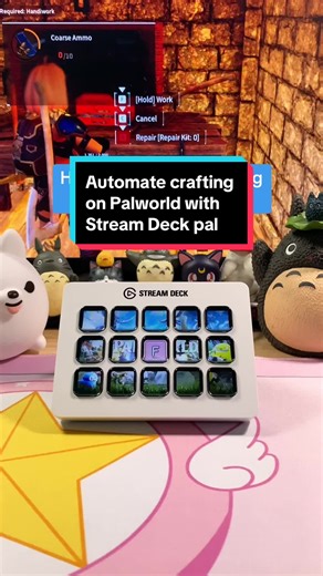 Use Stream Deck pal to automate crafting in Palworld with the SuperMacro plugin by BarRaider 😎 #palworld