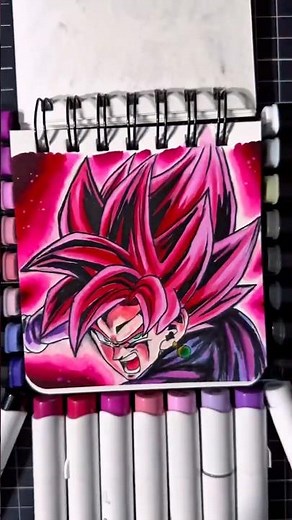 Desenhando o Goku Black Ssj Rose #drawing #gokublack #dragonball