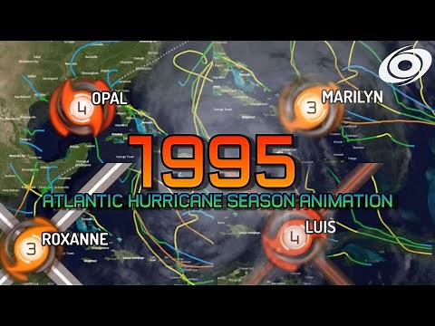 1995 Atlantic Hurricane Season Animation v.3
