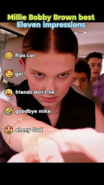 Millie Bobby Brown best Eleven impressions 🔥 #celebrity #funny #trending #youtube #foryou #shorts