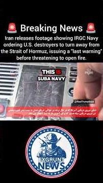 IRAN THREATENS US NAVY TODAY 🔥🇺🇸
