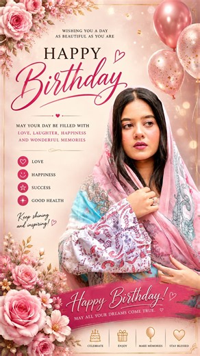 ChatGPT AI Birthday Poster Photo Editing | birthdayposter Chatgpt Photo Editing Prompt #ai #birthday