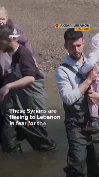 59K views · 824 reactions | Thousands of Syrians have fled on foot to Lebanon after fighting between government forces and fighters loyal to ousted President Bashar al-Assad led to mass killings of civilians. | Al Jazeera English | Facebook