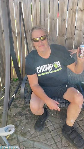 Gator accidently chugs another. This is Braxxie by Greenbrier Valley Brewing Company | Gator Chomps