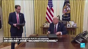 États-Unis : un juge suspend la remise en cause du droit du sol, Trump annonce faire appel