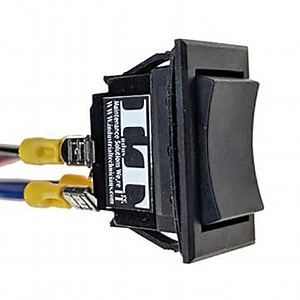 IndusTec Wired DPDT 30 Amp 12V 3 Position On/Off/On Maintained Latch Lock 4 Pin DC Motor Polarity Reversing Control Rocker Switch Double Pole Double Throw