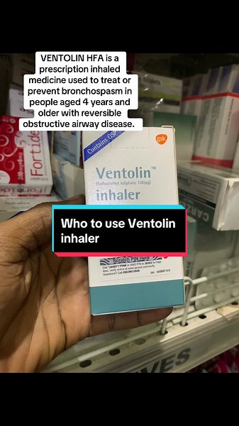 Uso de VENTOLIN HFA para el tratamiento de broncoespasmos