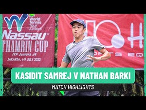 Kasidit Samrej v Nathan Barki | Thailand v Indonesia | Davis Cup Group III play-off Highlights
