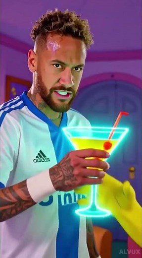 Soccer Stars Turn Into Simpsons Characters! 🤯 Mbappé, Messi, Neymar, Ronaldo