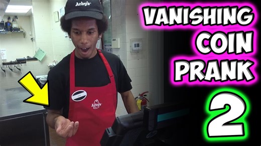 Vanishing coin prank 2