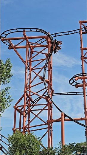 The steepest coaster in the UK! Mumbo Jumbo, Flamingo Land!