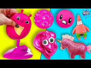 What's Inside ALL PINK Squishies and Stress Balls?