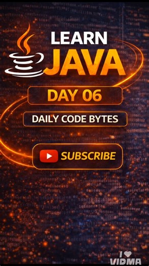#day06 Learn Java in Tamil #java #tamil #code #easycode #dailycode #easytolearnforbegginers