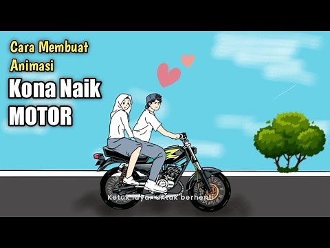 How to Make an Animation of a Kona Riding a Motorbike Using a Cellphone - Flipaclip Tutorial