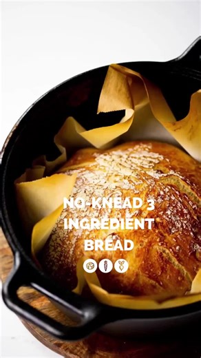 No-knead 3-ingredient bread Make delicious, homemade no-knead bread with just 3 pantry staples: flour, yeast, and salt. This easy bread bakes in a Dutch oven and comes out with a crispy crust and soft, chewy interior—no kneading or mixer required. https://www.alecooks.com/no-knead-3-ingredient-bread/