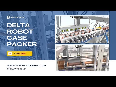 WIN-WIN PACK Compact Delta Robot Case Packer | Stable Lifting and Quick Changeover #robotpacker