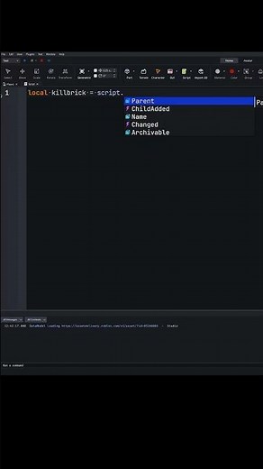 how to make a killbrick in roblox studio! #tutorial #scripting #roblox #robloxstudio