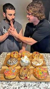 Poison Donut Challenge Gone Wrong Again?!👀 #foodie #donuts #memes #foodchallenge #foodgame