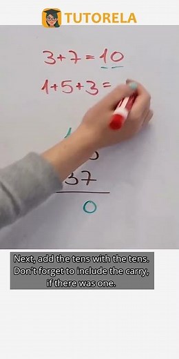 Adding 53 + 37: Easy Vertical Method! #Math #ArithmeticOperations #VerticalAddition