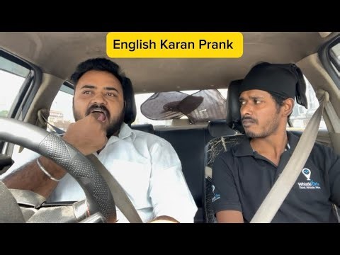 English Karan Prank 🤣 | Car fooling | Tamil Taxi Car Prank