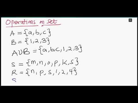 TUTORIAL 03 POWER SETS & OPERATIONS ON SETS