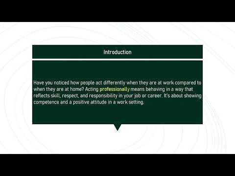 professionally # Expand Your English Vocabulary