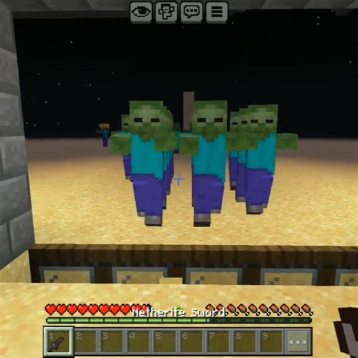 zombie attack 😡 #minecraft #trending #short