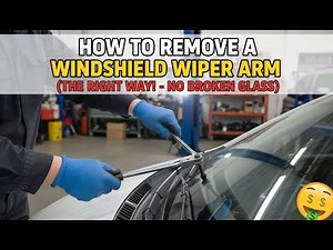 How to REMOVE a Windshield Wiper Arm (The Right Way! - No Broken Glass)