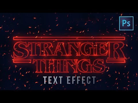 [ Photoshop Tutorials ] Create STRANGER THINGS Text effect Using Photoshop