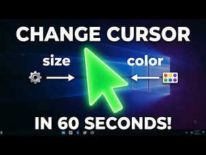 Customize Windows Mouse Cursor In 60 Seconds | Bigger & Colorful