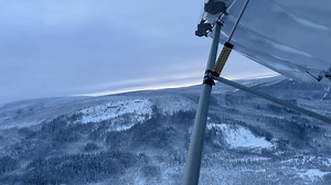 This is rpm set at 5,500 and stick full back. It’s climbing about 500 fpm and won’t stall. This AOA is getting close to 45 deg. | Dan Reynolds