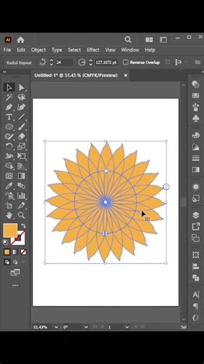 নতুন ফুলের ডিজাইন। How to Make Flower in Adobe Illustrator Bangla